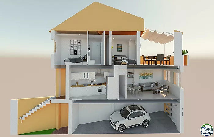 ¡Construye tu nueva casa en un pueblo rústico a sólo unos minutos de la playa!