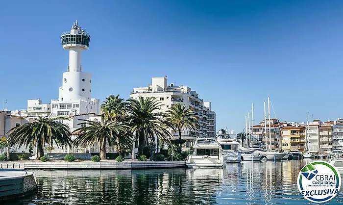 PORT MOXÓ Appartement avec deux chambres, vue sur le canal et parking extérieur privé