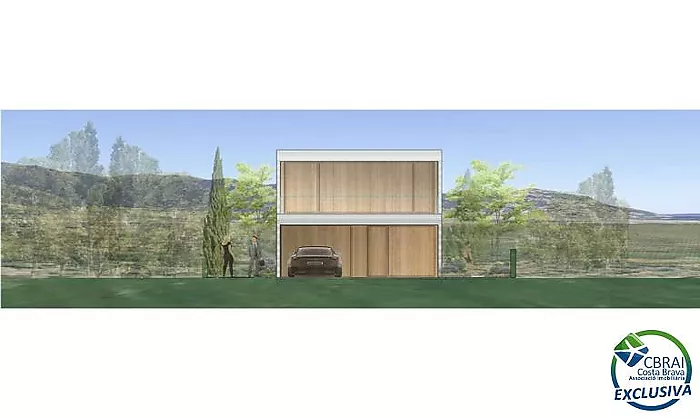 Proyecto : Parcela con casa moderna de 3 habitaciones