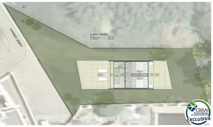 Proyecto : Parcela con casa moderna de 3 habitaciones