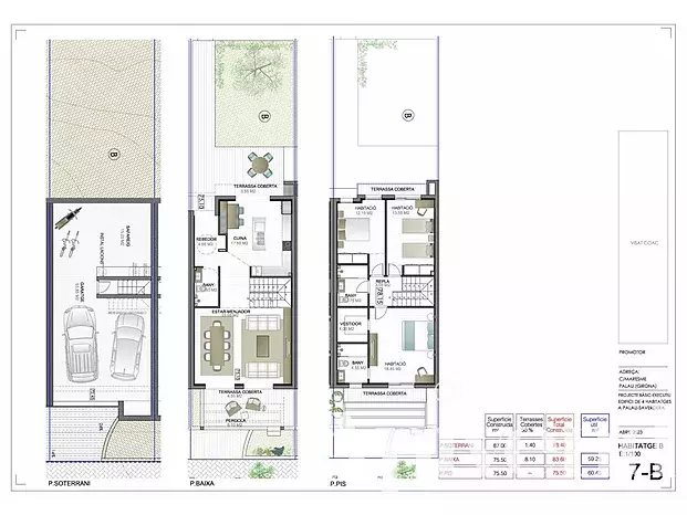 Maison neuve à Palau Saverdera dans un complexe résidentiel